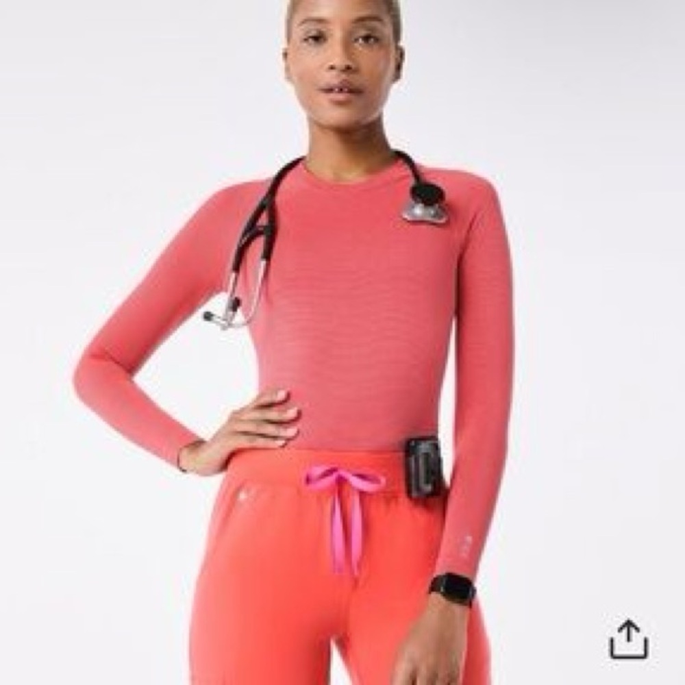 Figs Light Fireside Salta Seamless - Longsleeve Underscrub